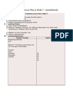 Detailed Lesson Plan in Math 5