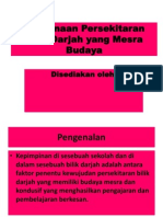 Pembinaan Persekitaran Bilik Darjah Yang Mesra Budaya