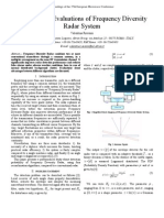 Performance Evaluations of Frequency Diversity Radar System