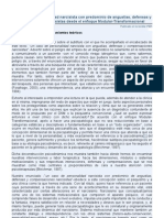 Un Caso de Personalidad Narcisista Con Predominio de Angustias