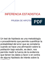 INFERENCIA Prueba de Hipótesis