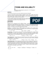 Expt 5 - Reactions and Solubility