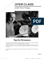 Master Class - Tips For Drummers PDF