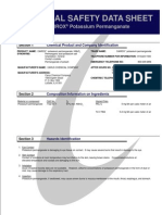 Material Safety Data Sheet: Cairox Potassium Permanganate