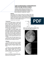 Determination of Orbital Elements of The Moon (Preliminary)