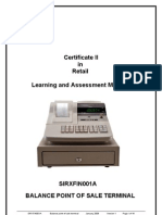 SIRXFIN001A - Balance Point of Sale Terminal