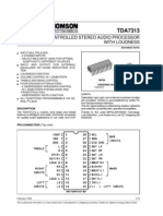 Digital Controlled Stereo Audio Processor With Loudness: Description