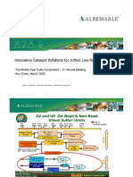 Innovative Catalyst Solutions For (Ultra) Low Sulphur Diesel