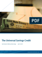 The Universal Savings Credit 