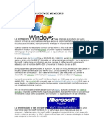 Historia y Evolucion de Windows