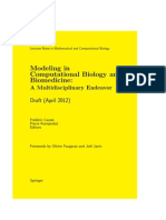 Modeling in Computational Biology and Biomedicine:: A Multidisciplinary Endeavor Draft (April 2012)