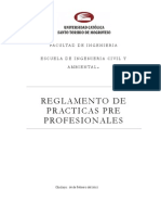 Reglamento Practicas Preprofesionales