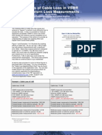 Effects of Cable Loss in VSWR Return Loss Measurement
