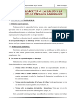 Tema-4 La Salud y La Prevención de Riesgos Laborales