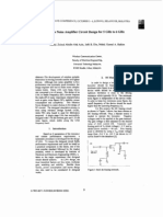 Low Noise Power Amplifier Circuit Design For 5Ghz To 6 GHZ