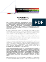 Manifiesto FELGTB 17 de MAyo