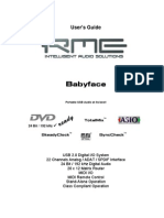 Babyface Rme Manual