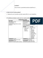 Routine and Non Routine Problem