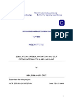 Simulation, Optimal Operation and Self Optimisation of Tealarc LNG Plant (2009)