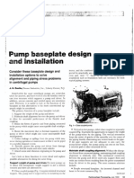 Pump Baseplate Design and Installation