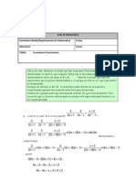 Ecuaciones Fraccionarias Con Desarr