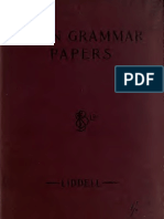 Latin Grammar Papers Arranged With Vocabulary