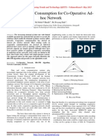 Optimal Power Consumption For Co-Operative Adhoc Network