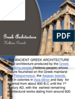 Greek Architecture: Hellenic Period)