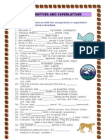 Ejercicios Comparative and Superlative