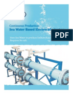 Continuous Production Electrochlorinator Sea - Water - Based PDF