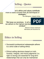 Ethics in Selling