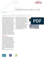 Fujitsu PRIMERGY RX600 S6 Quad Socket 4 U Rack Server: Data Sheet