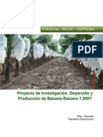 001 1 Proyecto de Investigación Producción de Bananos 7000T