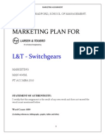 Marketing Plan For: L&T - Switchgears