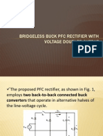 Bridgeless Buck PFC Rectifier With Voltage Doubler Output