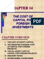 The Cost of Capital For Foreign Investments