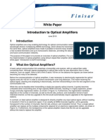 Introduction To Optical Amplifiers