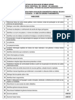 Matriz de Referencia 3 Ano LP