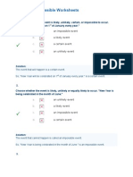 Certain or Impossible Worksheets