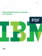 Harnessing The Power of Big Data For Insurance: White Paper