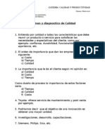 Examen y Diagnostico de Calidad