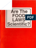 Harold Hemenway Are The Food Laws Scientific?