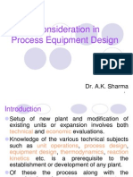 Basic Consideration in Process Equipment Design