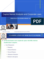 Capital Market Analysis and Corporate Laws: Merchant Bankers Short Notes