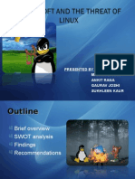 Linux vs. Microsoft Presentation On Strategy Marketing