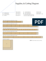 Materials, Supplies, & Cutting Diagram: Large Craftsman Table