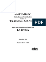 eta/FEMB-PC Training Manual: (Finite Element Model Builder)