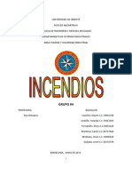 Higiene y Seguridad Industrial. Incendios