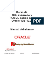 Curso de SQL Avanzado y PLSQL Básico para Oracle 10g (10.2)