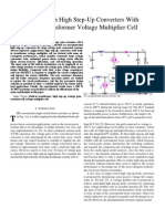 Single-Switch High Step-Up Converters With Built-In Transformer Voltage Multiplier Cell